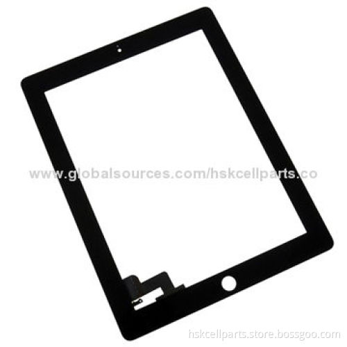 Touchscreen digitizer replacement for iPad 2, white and black colors
